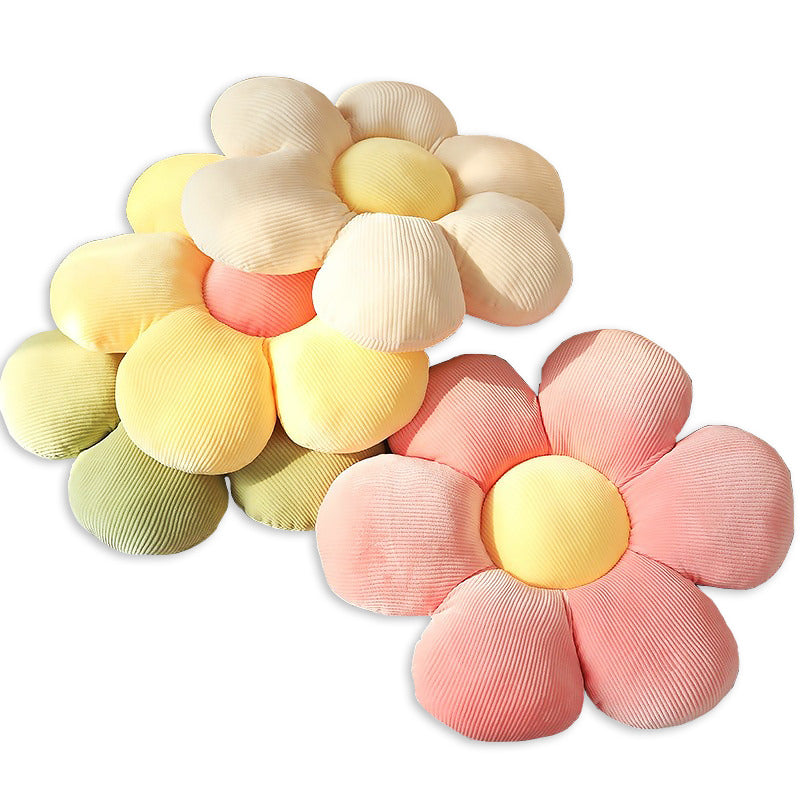 Poduszka dekoracyjna z kwiatowym wzorem w pastelowych kolorach