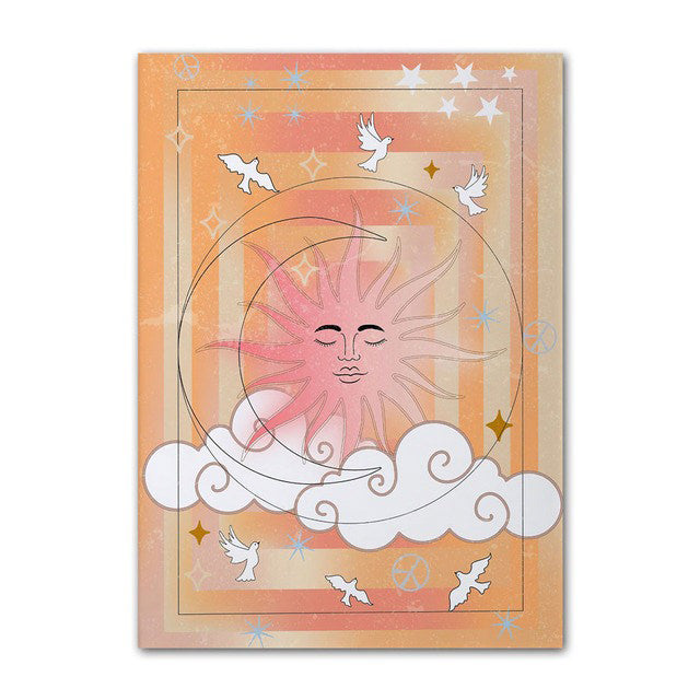 Plakaty na płótnie z pastelowymi odcieniami beżu