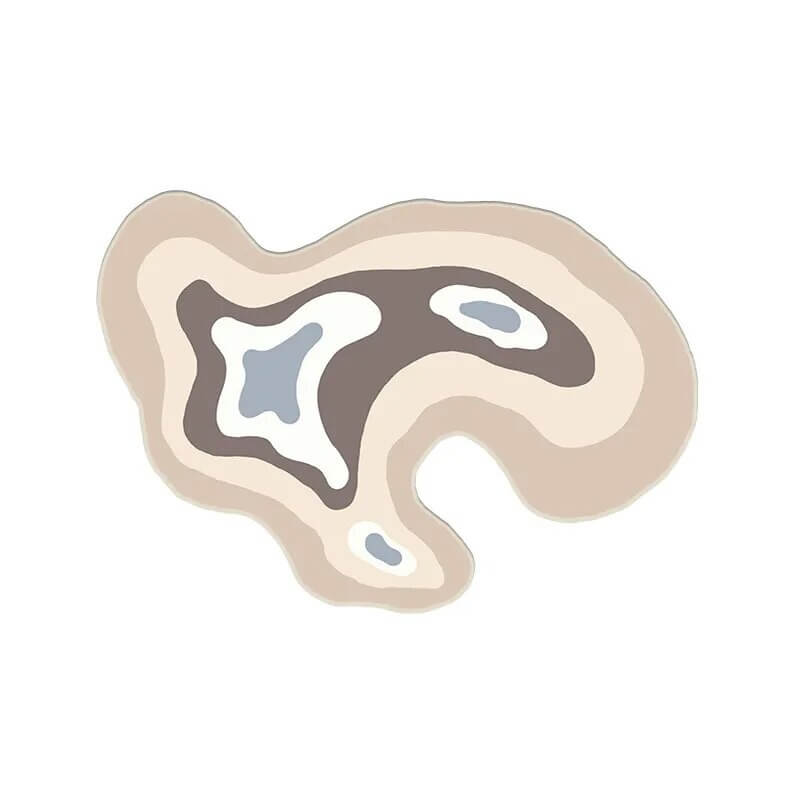 Abstrakcyjny Pastelowy Dywan z Plamkami