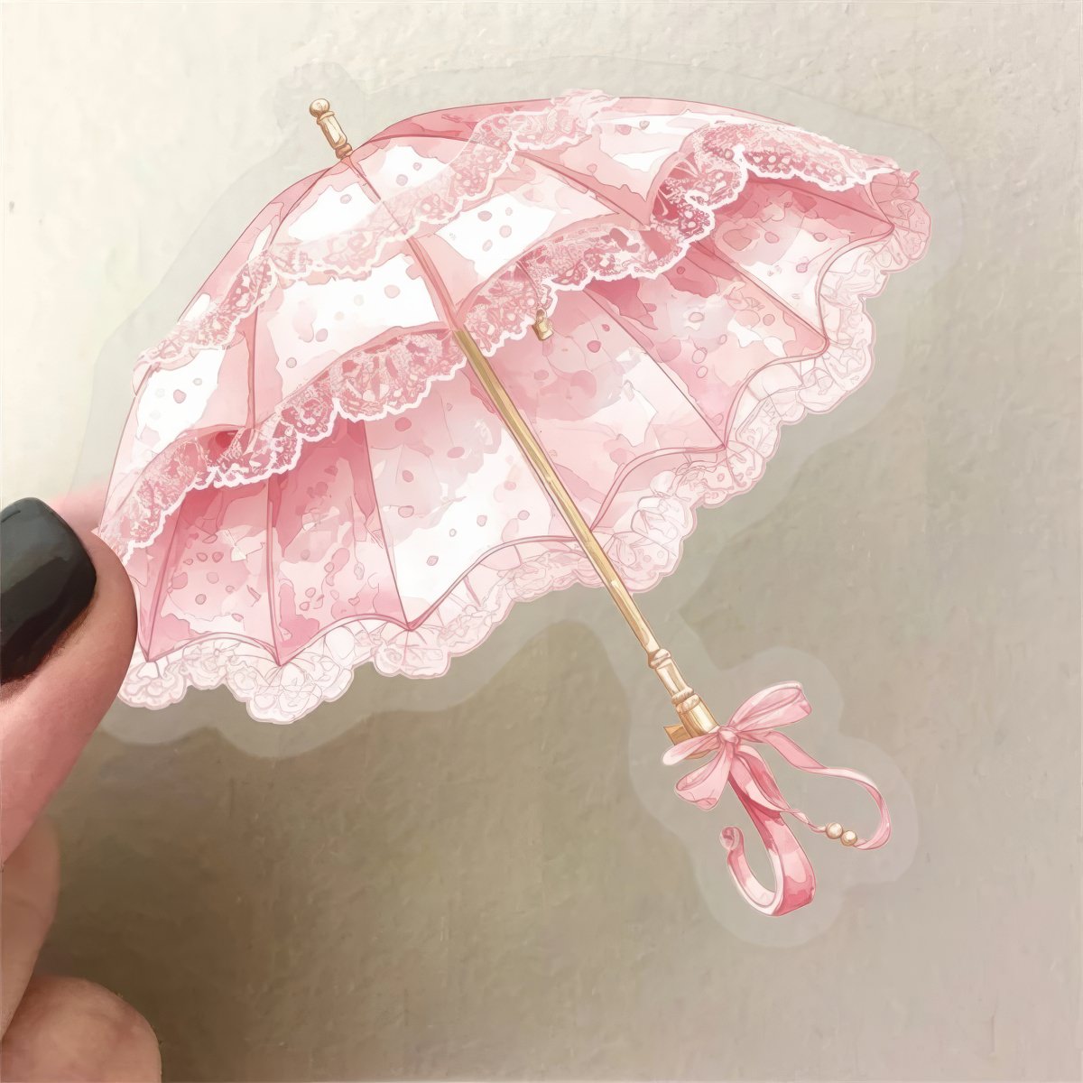 Zestaw naklejek w stylu Coquette Pink dla dziewczyn o estetyce