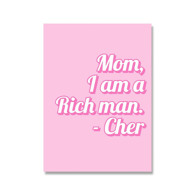 Plakaty na płótnie Think Pink