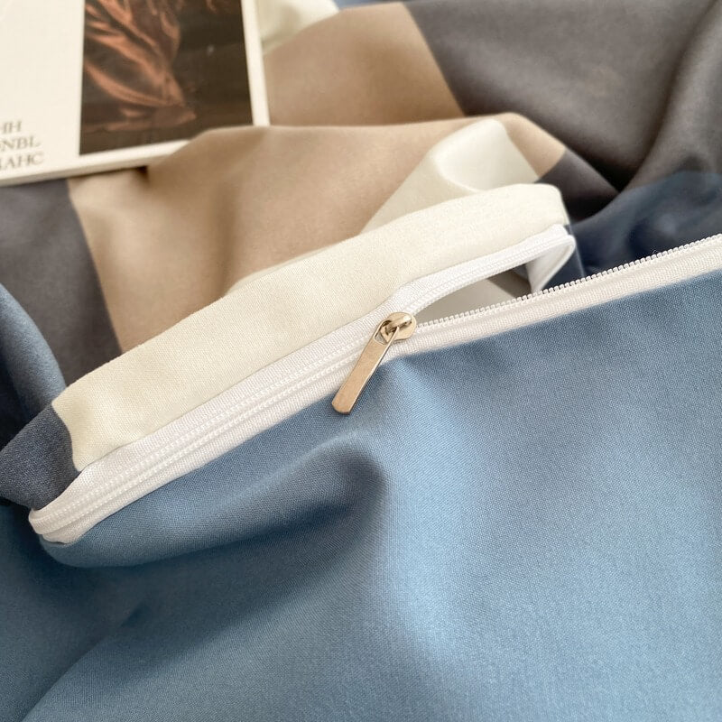 Duży zestaw pościeli z wzorem kraty