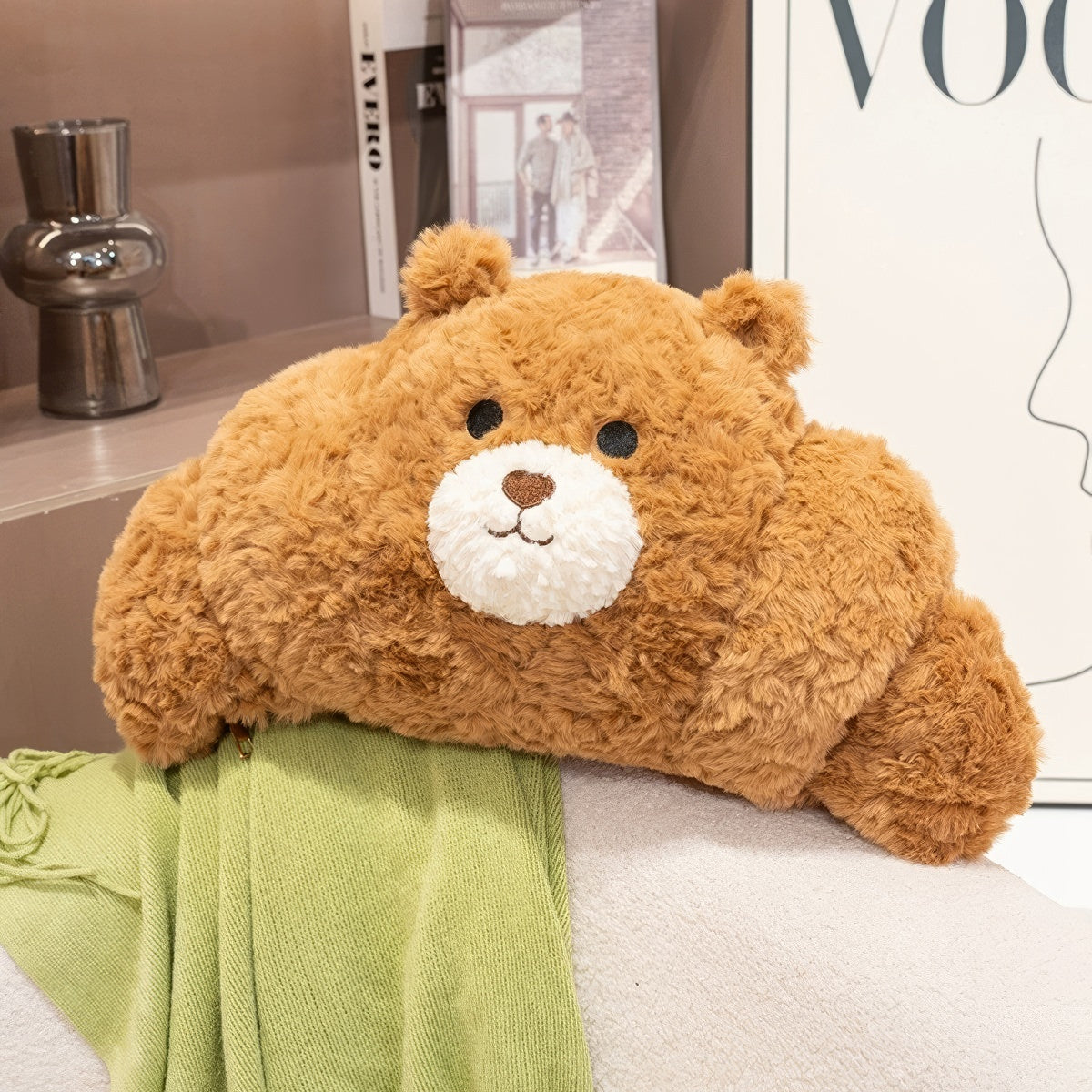 Miś- croissant z kawą i ciastkiem pluszowa zabawka