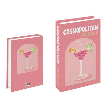 Preppy Cocktails Fałszywa Książka Pojemnik na Przechowywanie