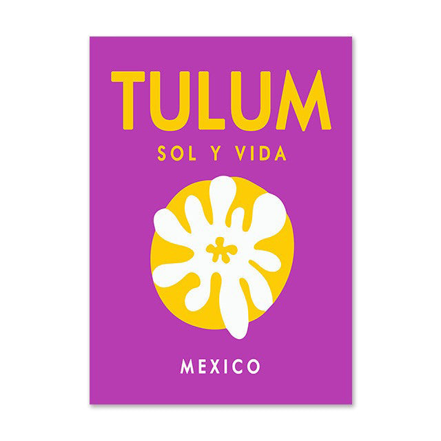 Plakaty z miastami Preppy Bright Canvas