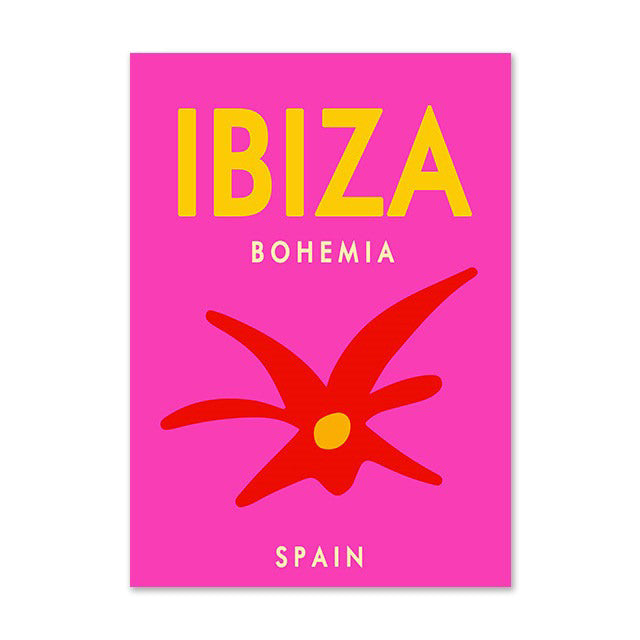 Plakaty z miastami Preppy Bright Canvas