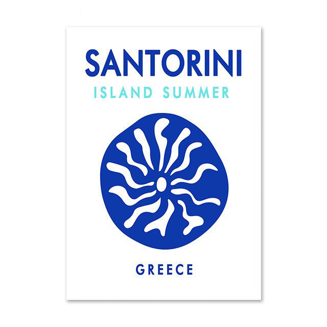 Plakaty z miastami Preppy Bright Canvas