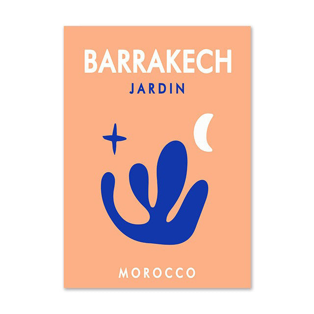 Plakaty z miastami Preppy Bright Canvas