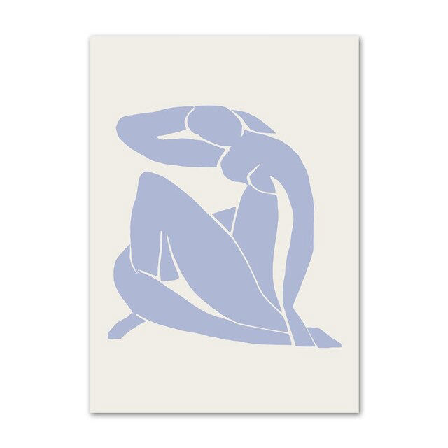 Postery z płótna w pastelowym fioletowym kolorze