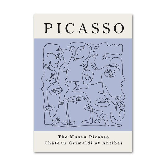 Postery z płótna w pastelowym fioletowym kolorze