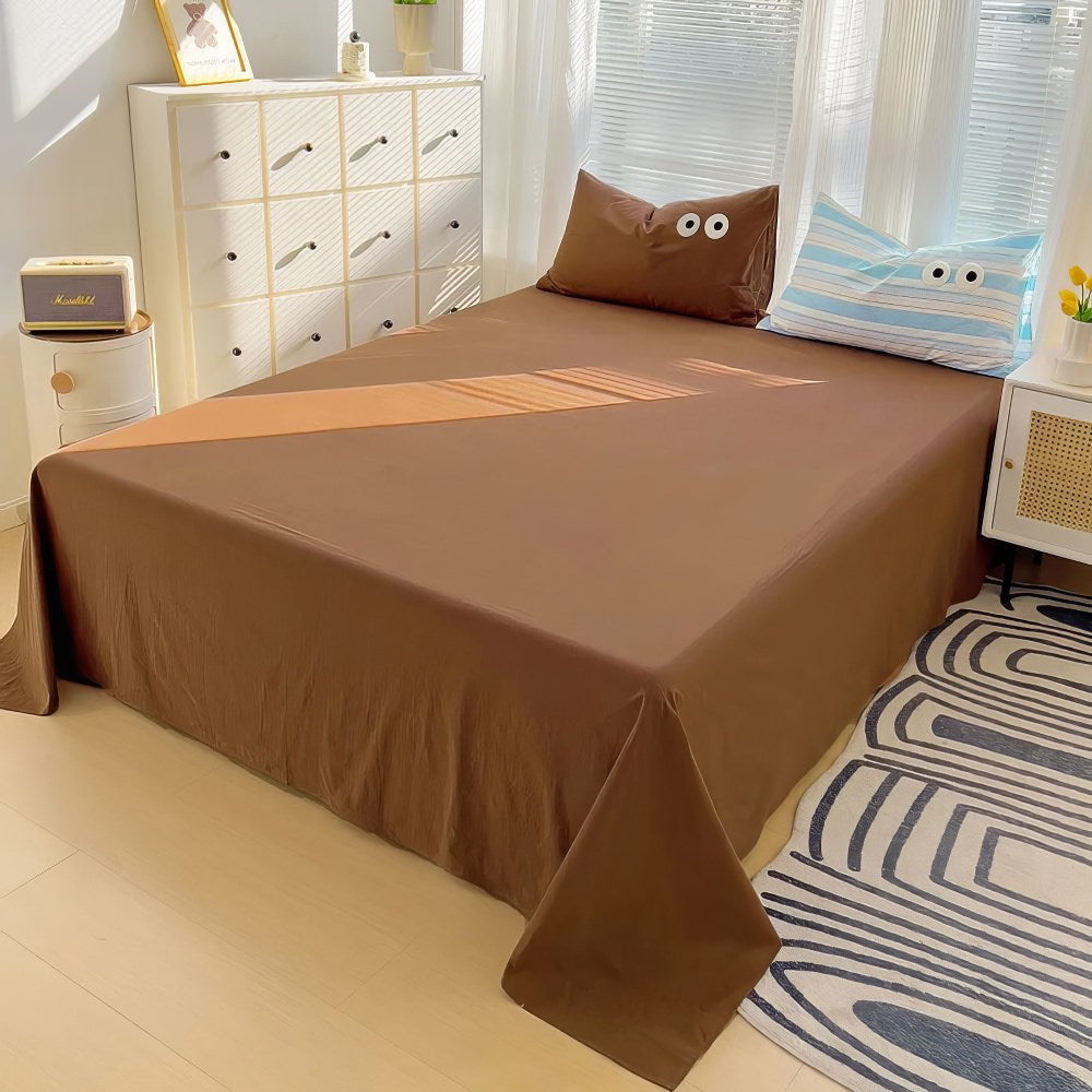 Zestaw pościeli w stylu retro z pasiastymi wzorami