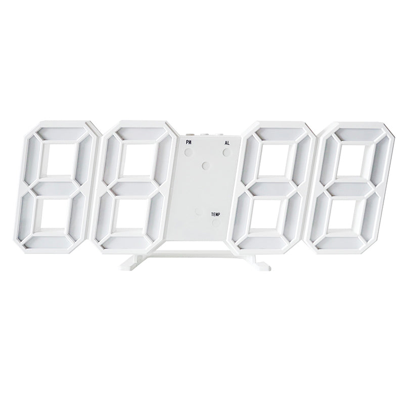 Biały Cyfrowy Budzik