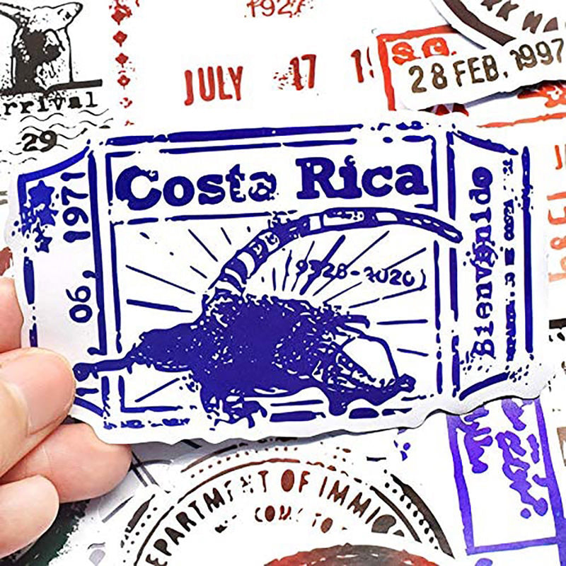 Zestaw nakletek podróżniczych