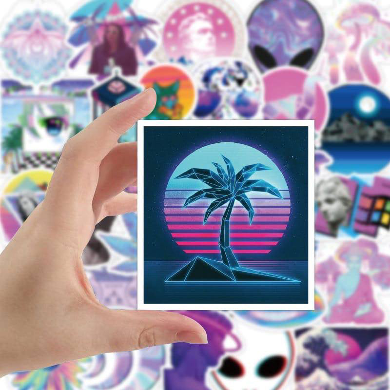 Zestaw Nakletek Vaporwave
