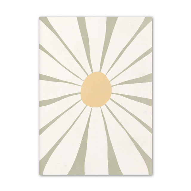 Plakaty na płótnie z kwiatami w kolorze szałwiowym