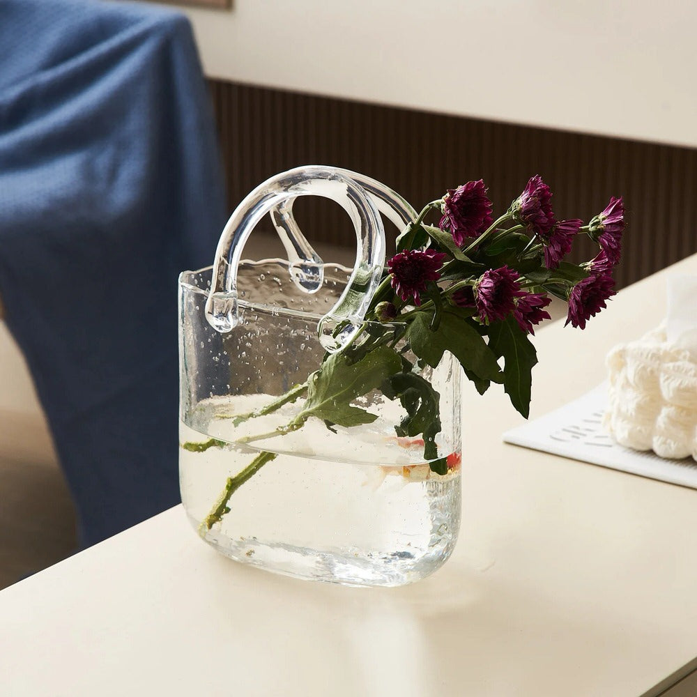 Szklana Torba na Zakupy z Wazonem