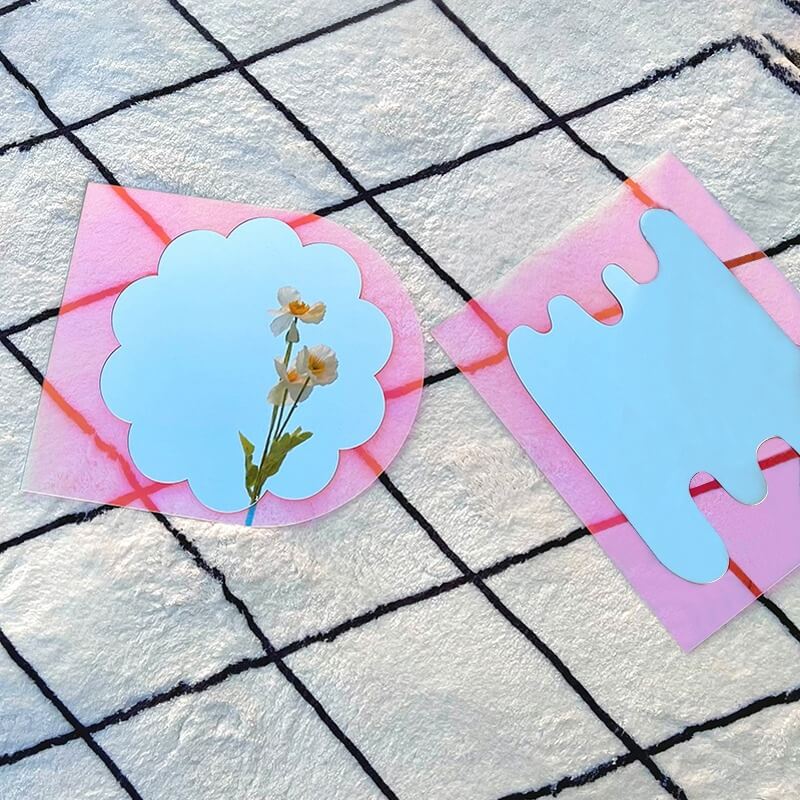 Lustro z akrylu w kształcie kropli