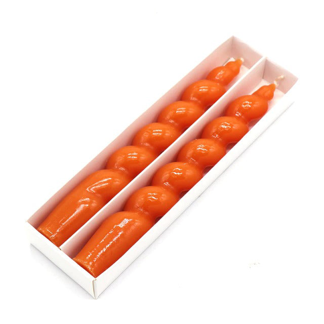 Podwójny zestaw błyszczących świec zawirowanych