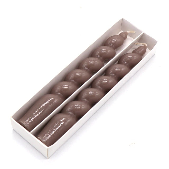 Podwójny zestaw błyszczących świec zawirowanych