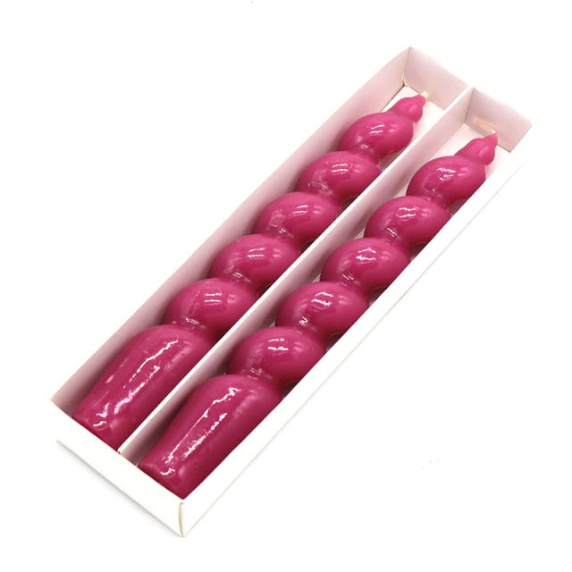 Podwójny zestaw błyszczących świec zawirowanych