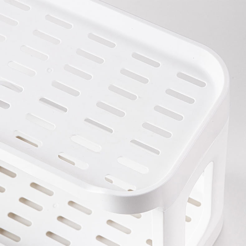 Minimalistyczna dwupoziomowa półka na biurko