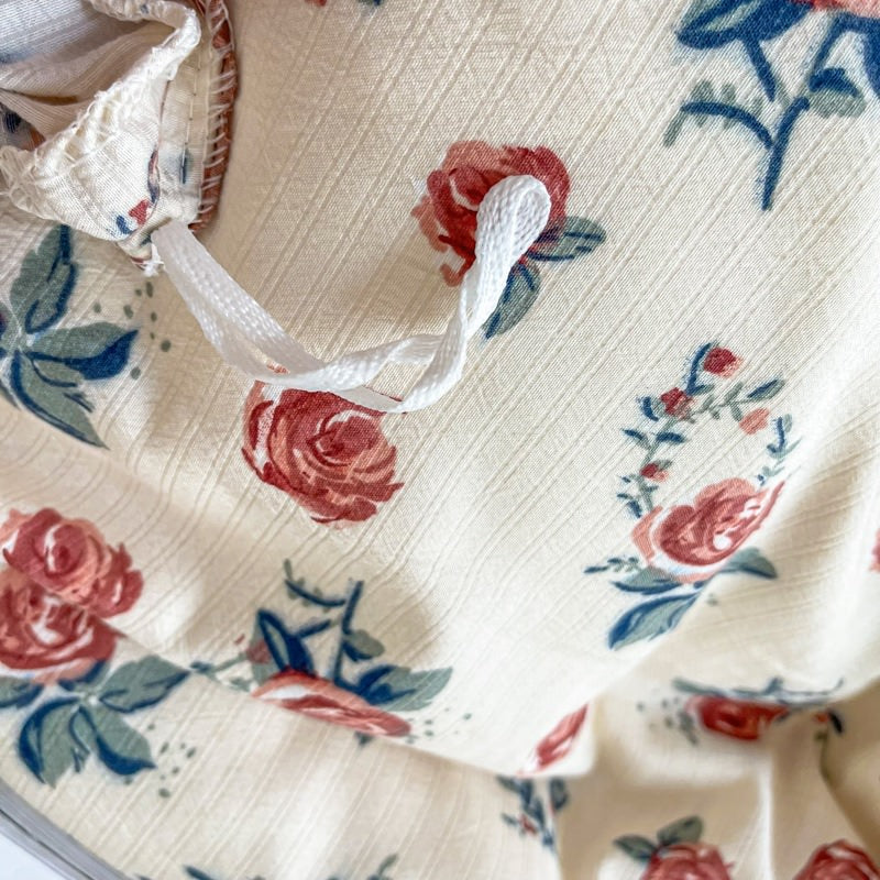 Zestaw pościeli Vintage Coquette z czerwonymi różami