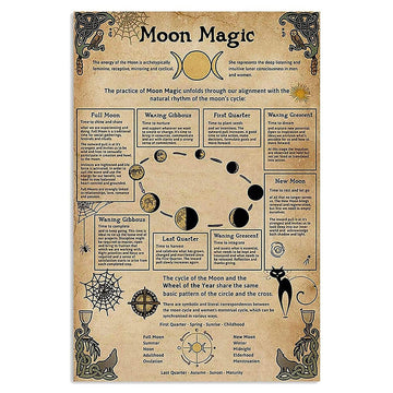 Vintageowy plakat Moon Magic