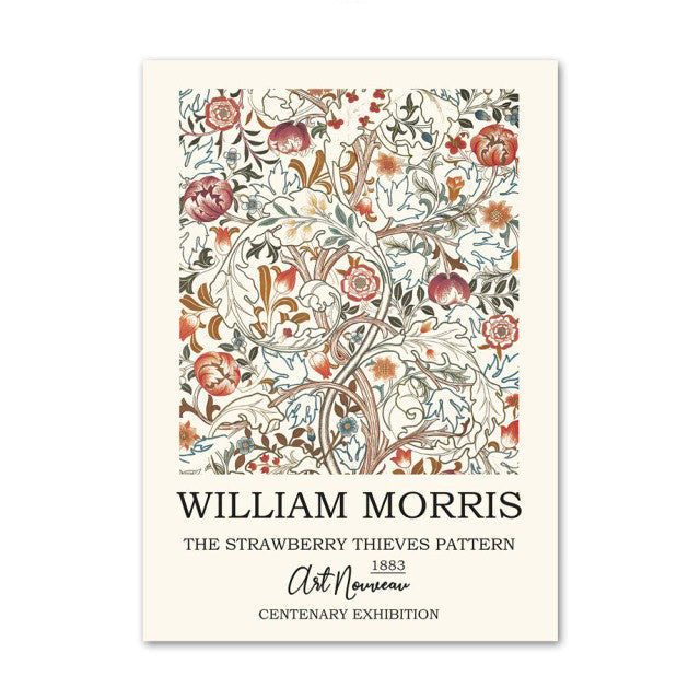 Plakaty na płótnie z kwiatowym wzorem w odcieniach pomarańczowo-czerwonych