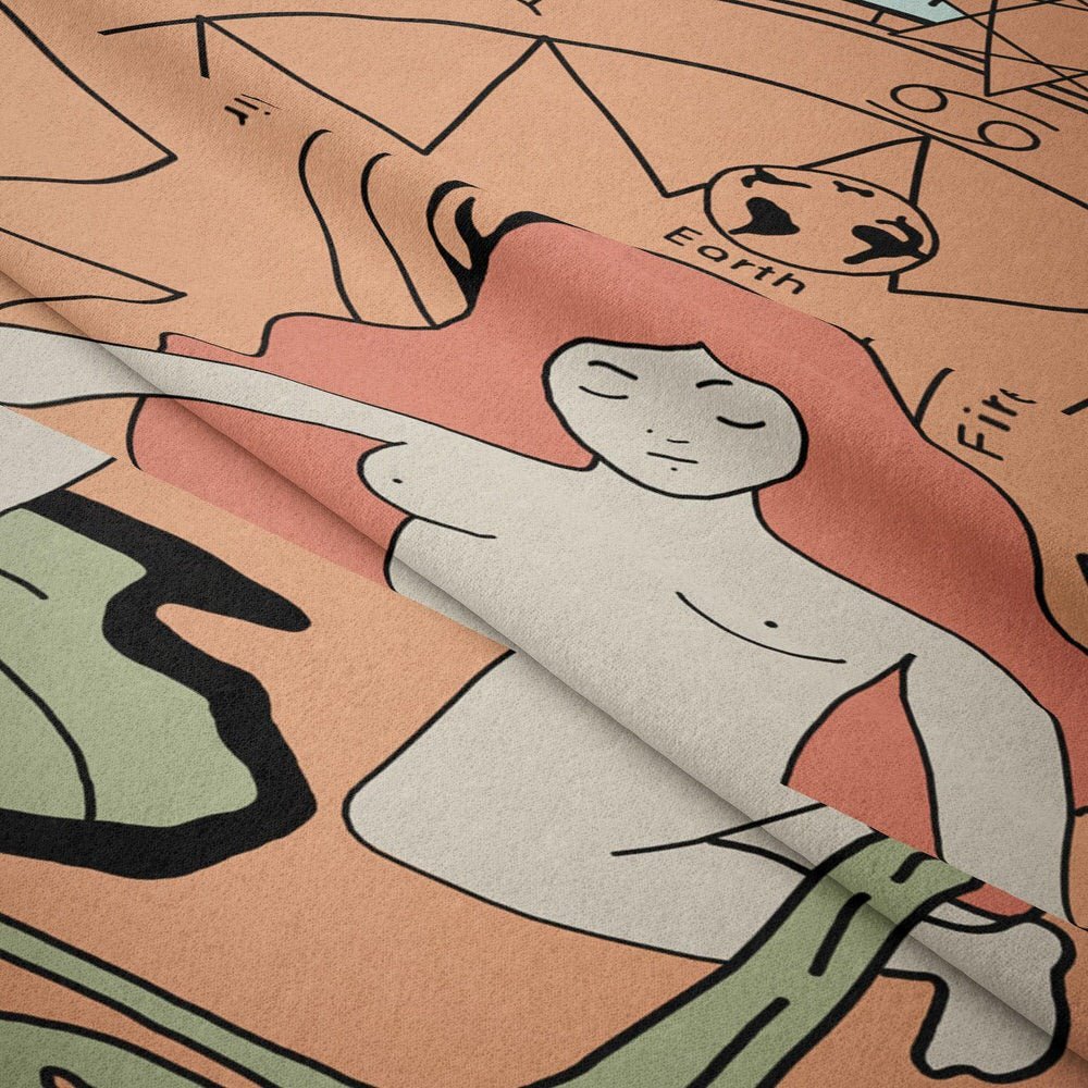 Kolorowa Gobelinowa Tkanina Tarota "Gwiazda