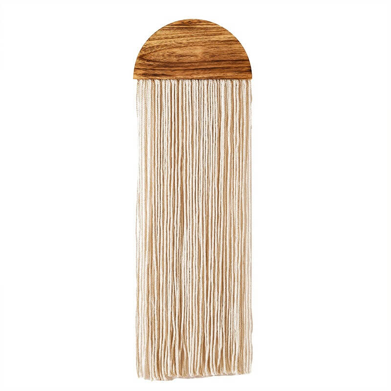 Drewniany półkole do makramy do dekoracji ścian