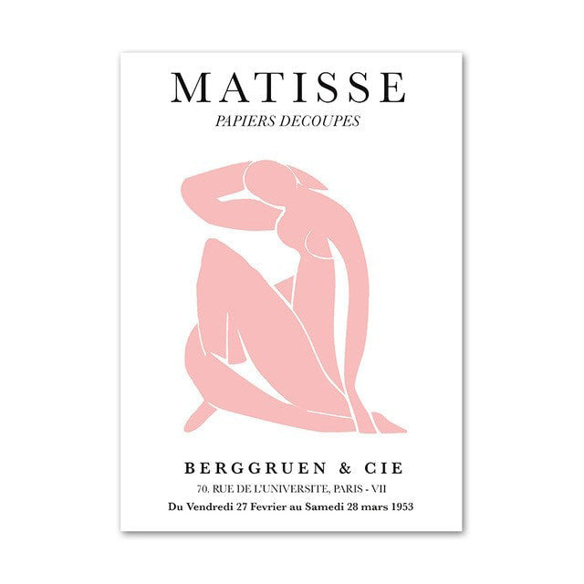 Japońskie różowe plakaty na płótnie