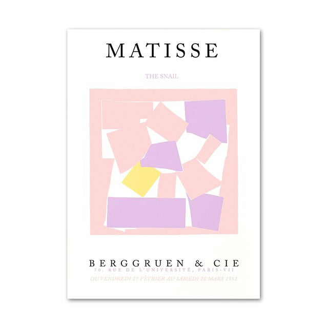 Japońskie różowe plakaty na płótnie